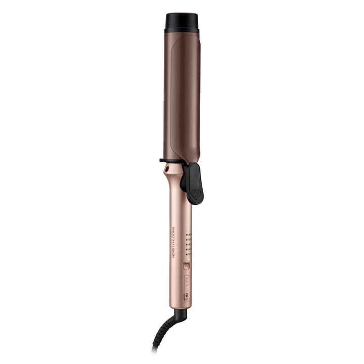 Tenaza Rizadora Extra-Ancha InfinitiPro by Conair  Smooth Fusion 1.57 in (4 cm) Mocha Mousse
