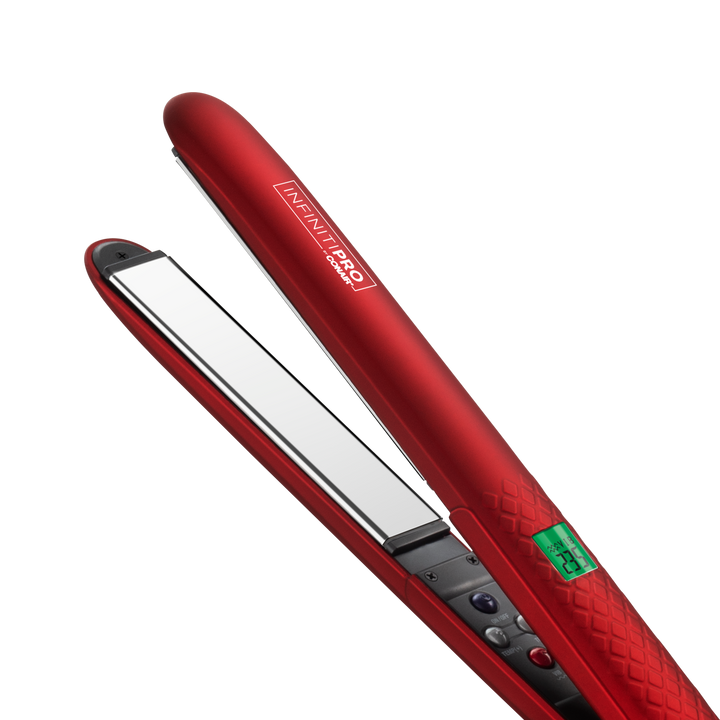 Alaciadora InfinitiPro by Conair Titanio Sólido Sónica Roja