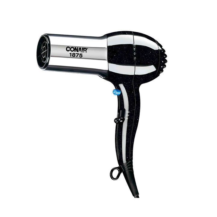 Secadora Conair 1875W Cromada Negra Iónica Turbo