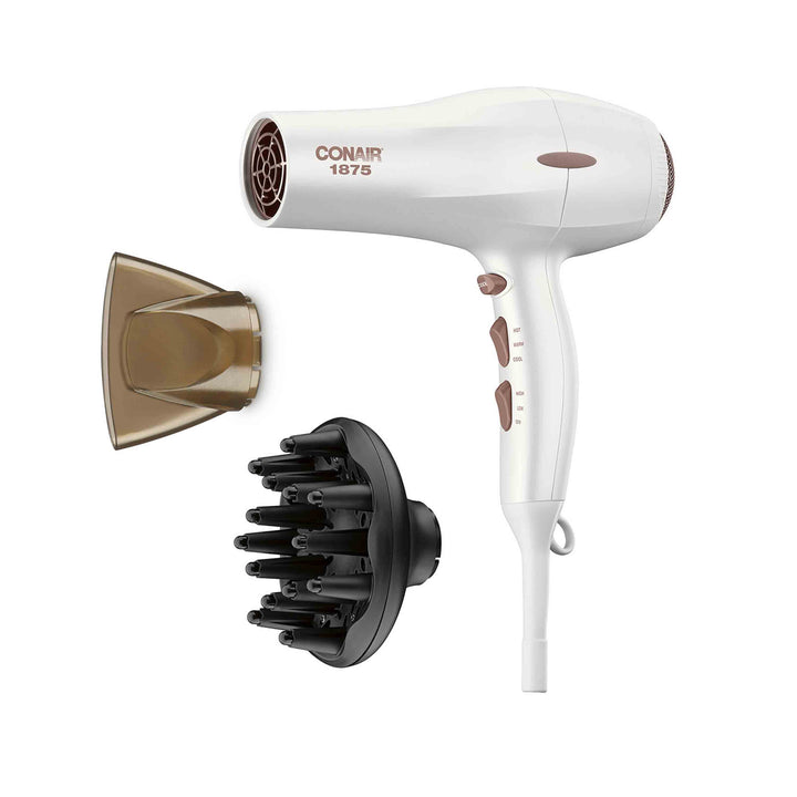 Secadora InfinitiPro by Conair 1875W Iónica Turbo Cerámica y Turmalina Blanca