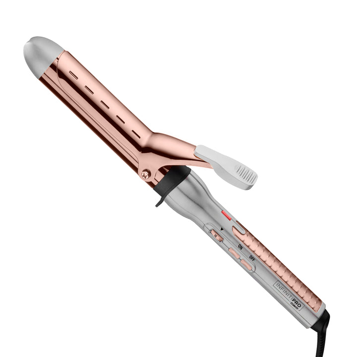 Tenaza Rizadora Húmedo - Seco InfinitiPro by Conair 1 1/4 in (3.18 cm) Titanio Rose Gold