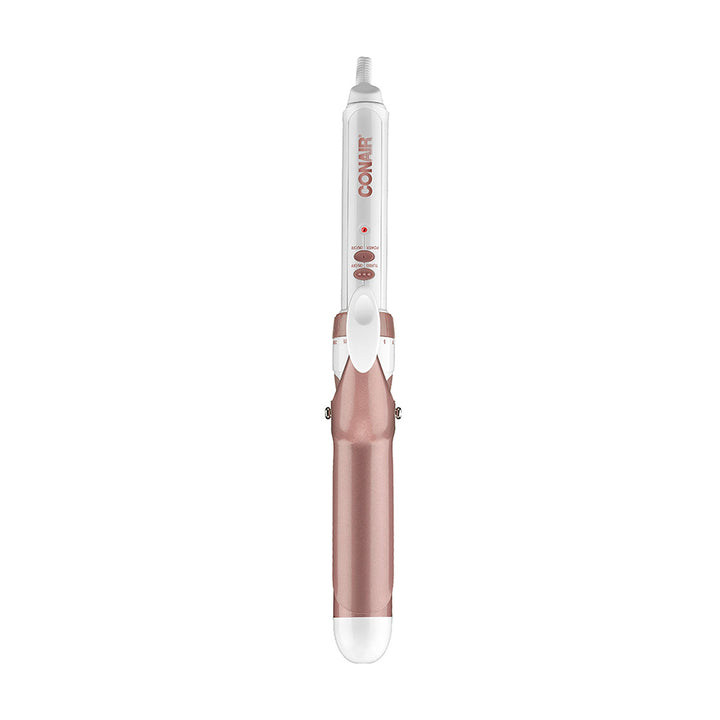 Tenaza Rizadora Conair 1 1/4 in (3.17 cm) Doble Cerámica Blanca y Rose Gold