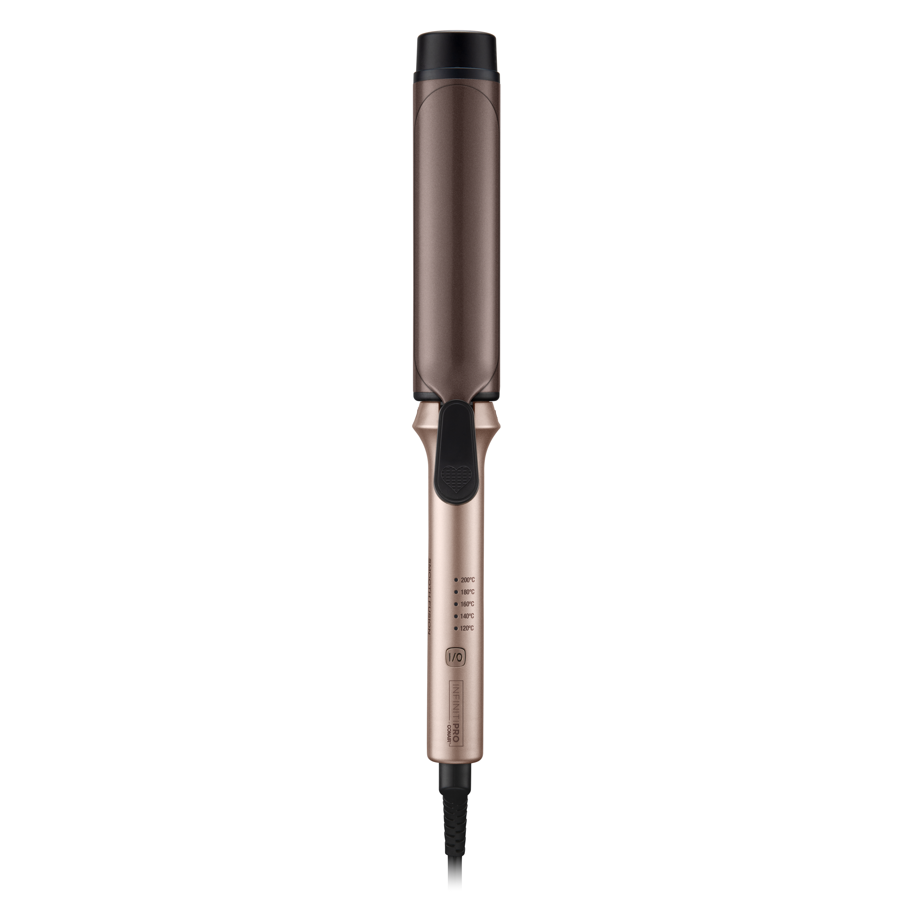 Tenaza Rizadora Extra-Ancha InfinitiPro by Conair  Smooth Fusion 1.57 in (4 cm) Mocha Mousse