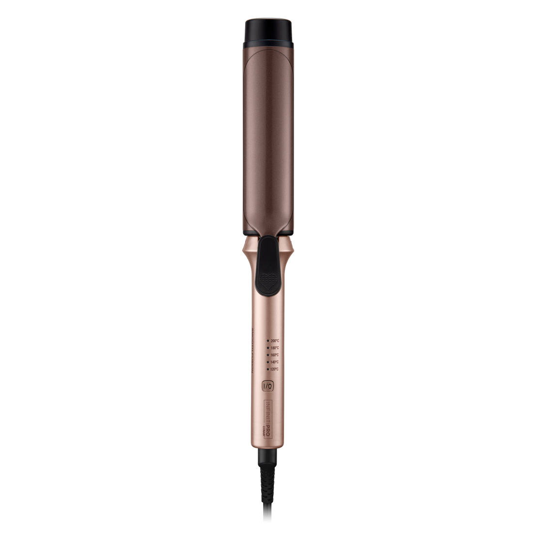 Tenaza Rizadora Extra-Ancha InfinitiPro by Conair  Smooth Fusion 1.57 in (4 cm) Mocha Mousse