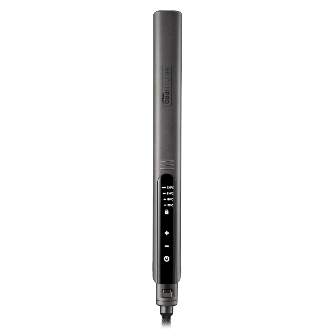 Alaciadora InfinitiPro by Conair Digital Touch Cerámica y Titanio Negra