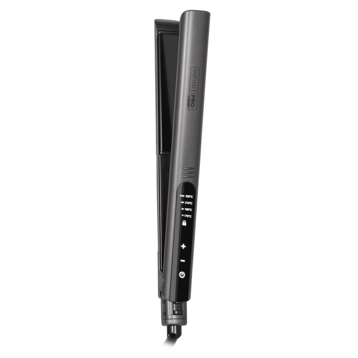 Alaciadora InfinitiPro by Conair Digital Touch Cerámica y Titanio Negra