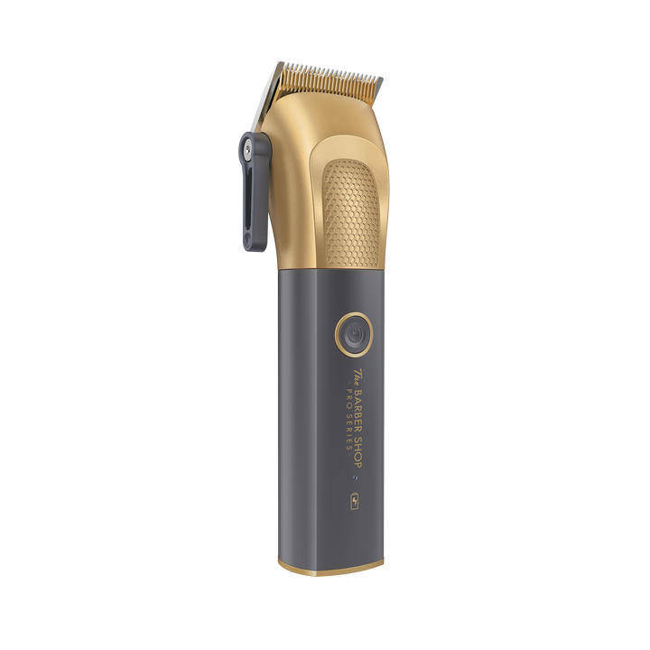 Clipper Metálica Para Cabello Color Dorado