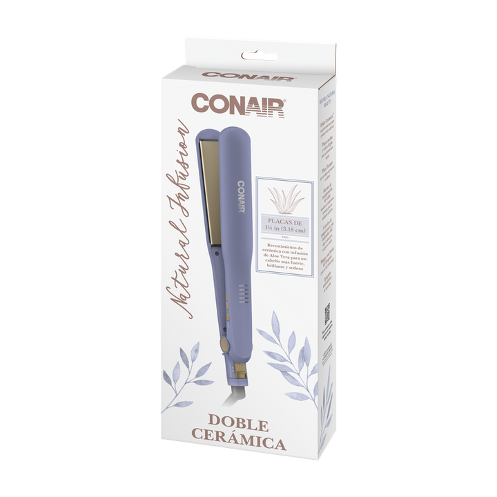 STRAIGHTENER 1 1/4" DOUBLE CERAMIC PURPL