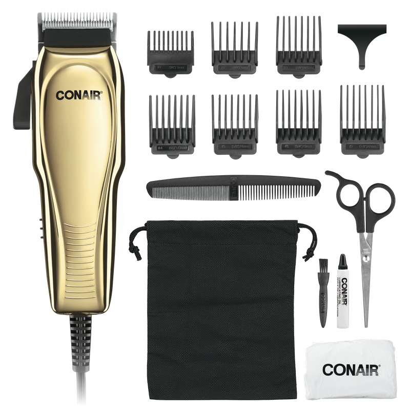 Conair Man Juego De Peluquería 15 Piezas – Color Dorado
