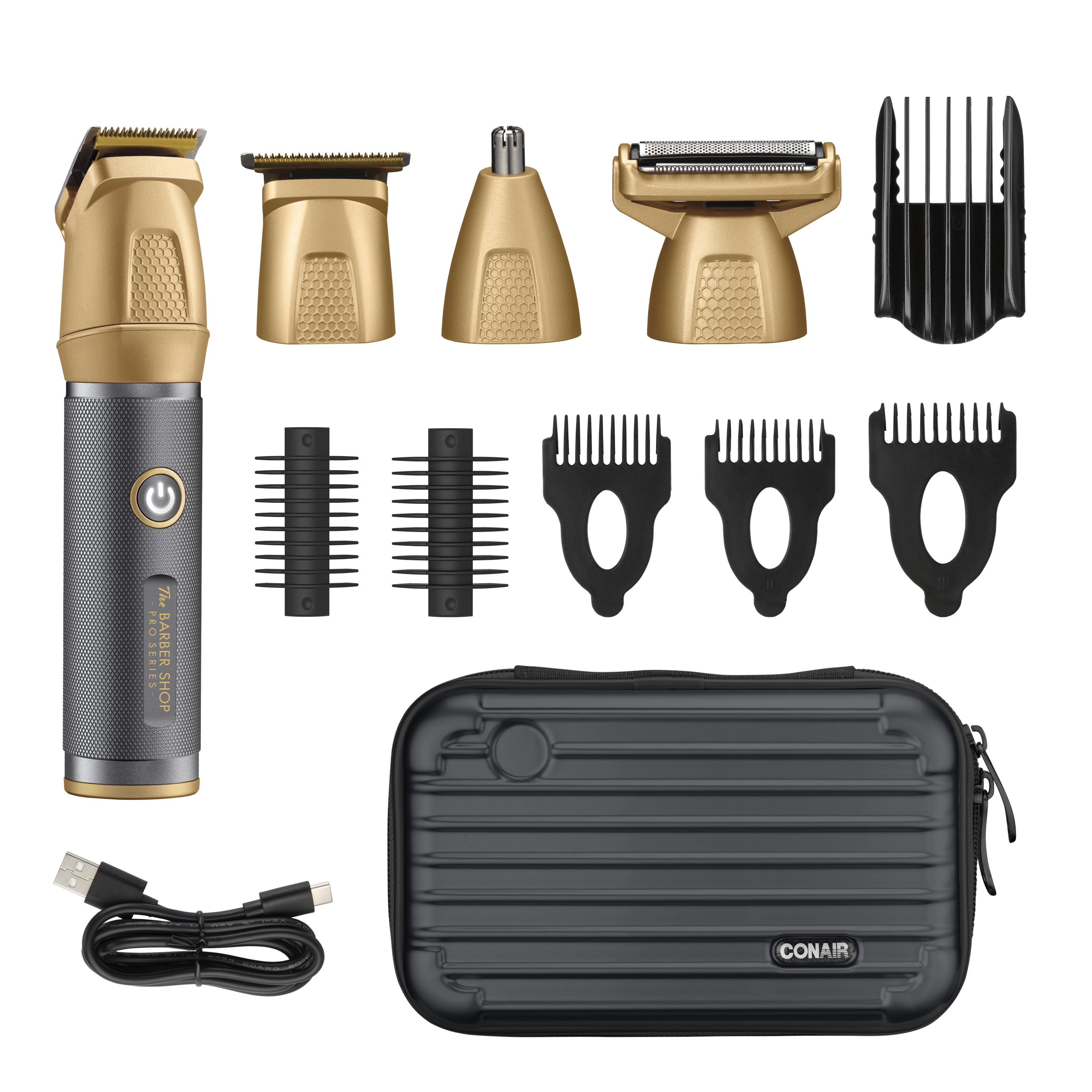 Trimmer Metálico Premium 14 Piezas Todo En Uno