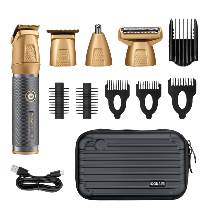 Trimmer Metálico Premium 14 Piezas Todo En Uno