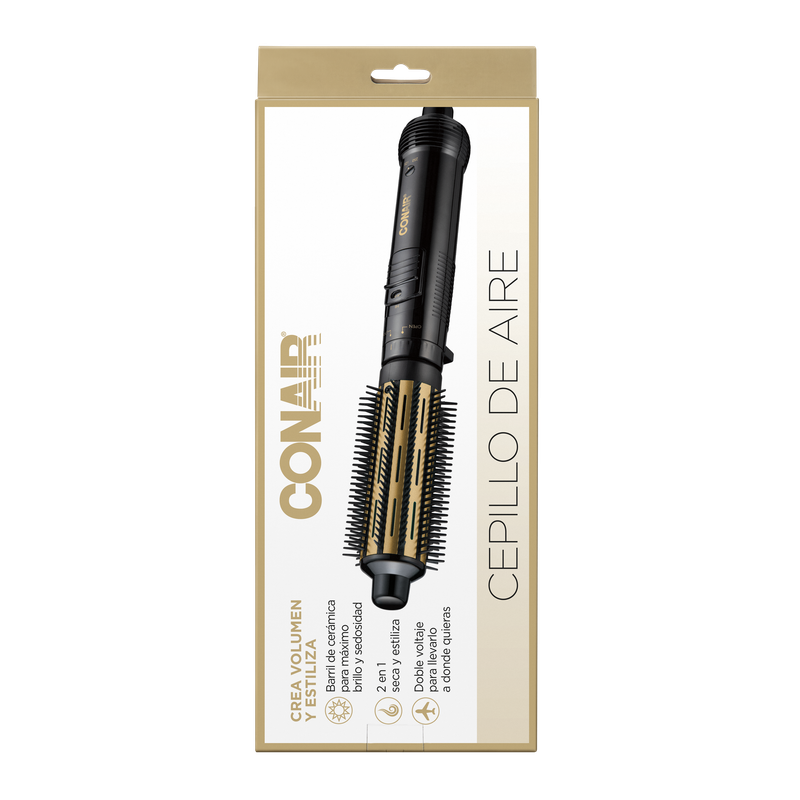 Conair Cepillo de Aire Cerámica 1 1/2 In -Color Dorado