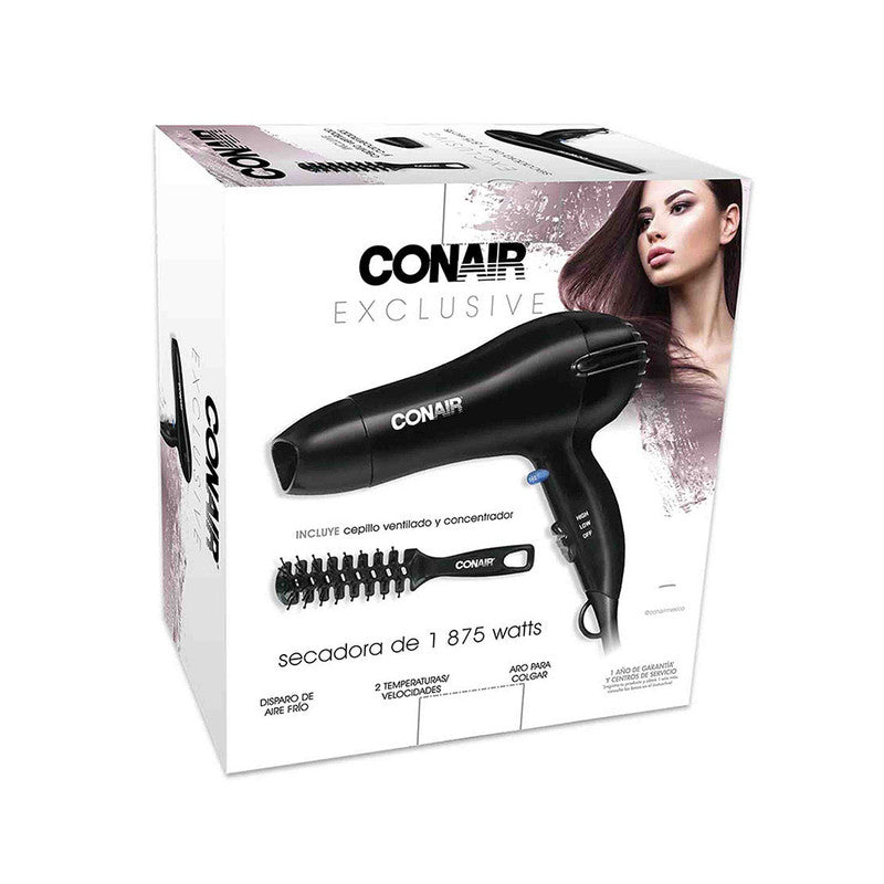 SECADORA NEGRA 1875 W CON CEPILLO