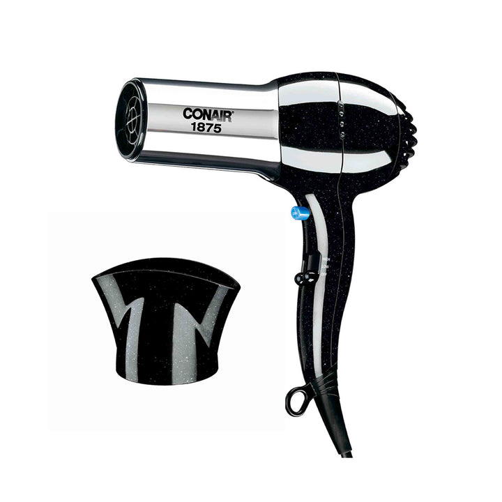 Secadora Conair 1875W Cromada Negra Iónica Turbo
