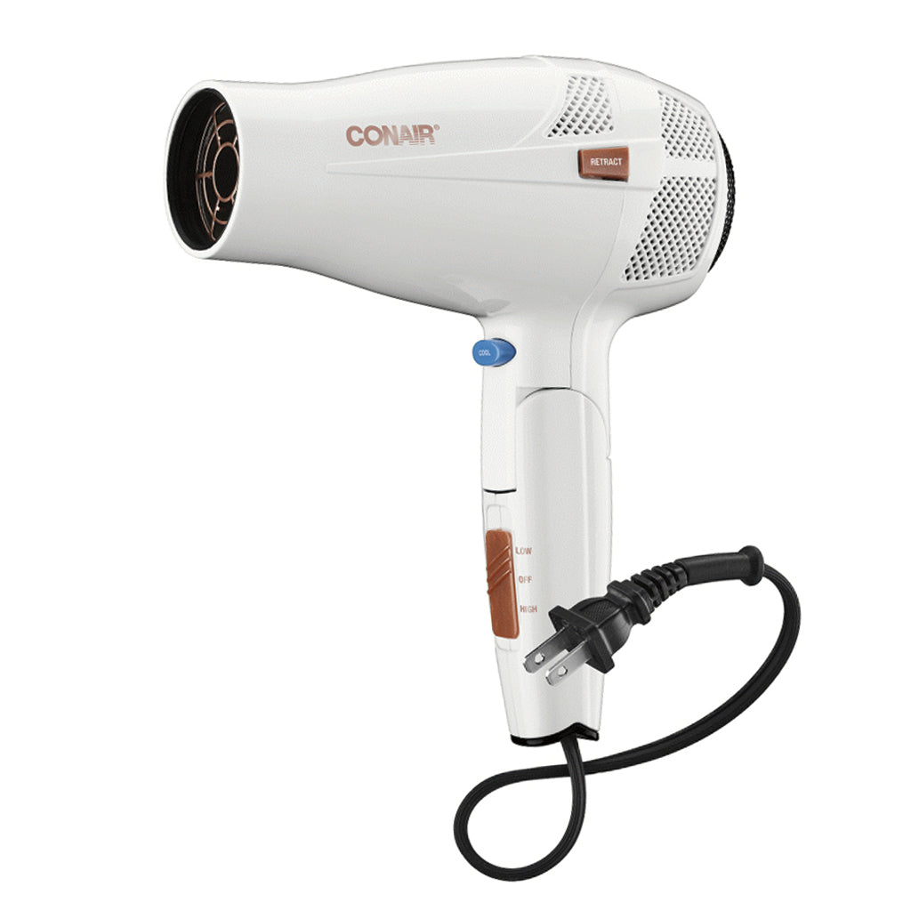 Secadora Plegable con Guardacable Conair 1875W Blanca – CONAIR MX