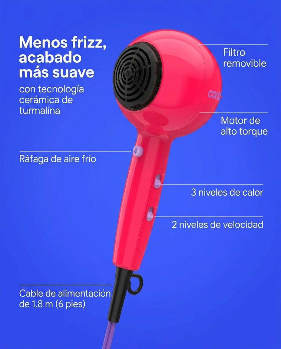 Secadora Cake Pop 1 600 W  Conair