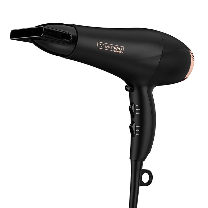 Secadora InfinitiPro by Conair 1875W Negra y Cromo