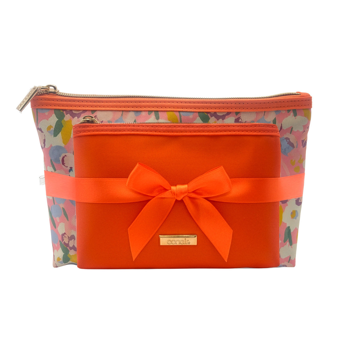 SET FLORAL NARANJA CONAIR 2 PIEZAS