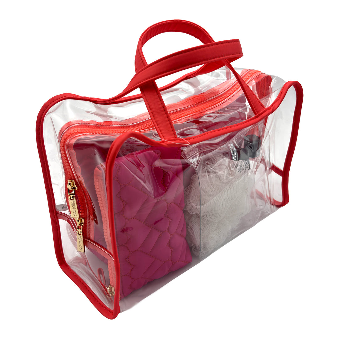 SET DE VIAJE PINK HEART 7 PIEZAS CONAIR