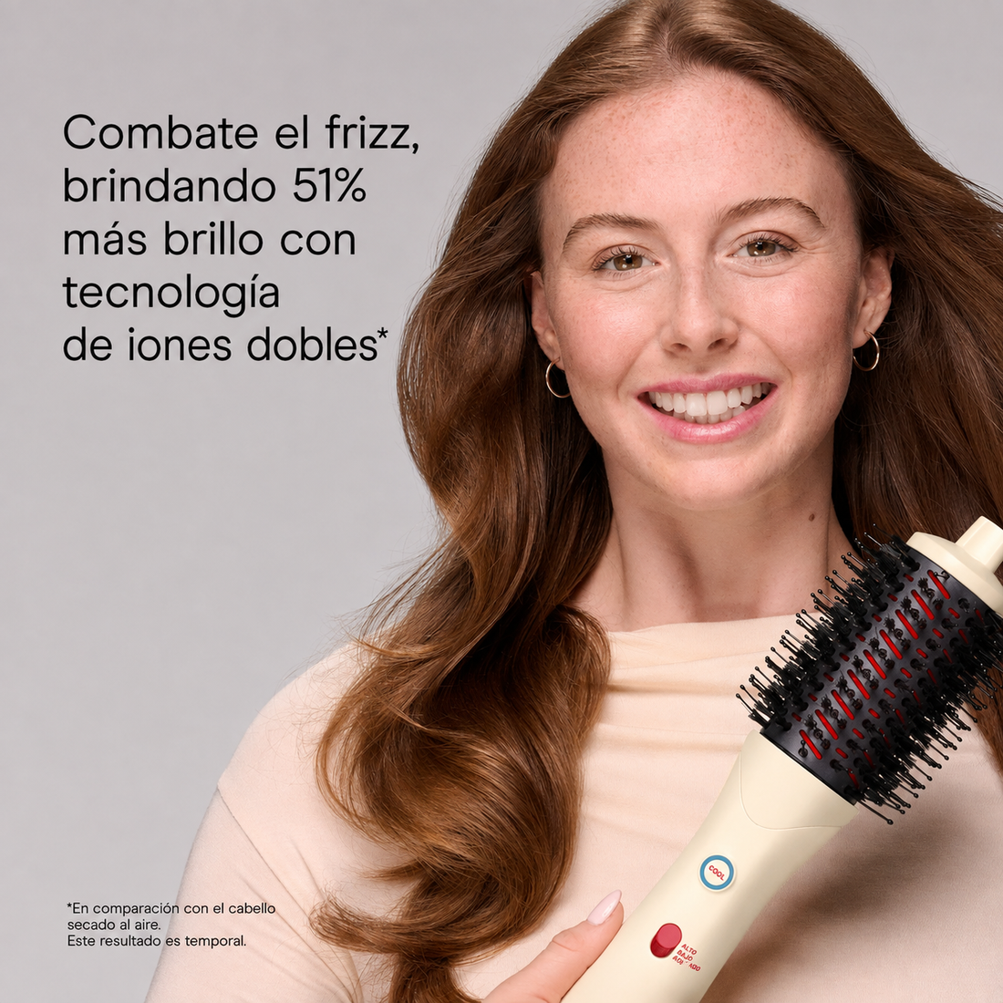 Cepillo De Aire LED Infrarrojo Conair Hueso Infiniti Pro