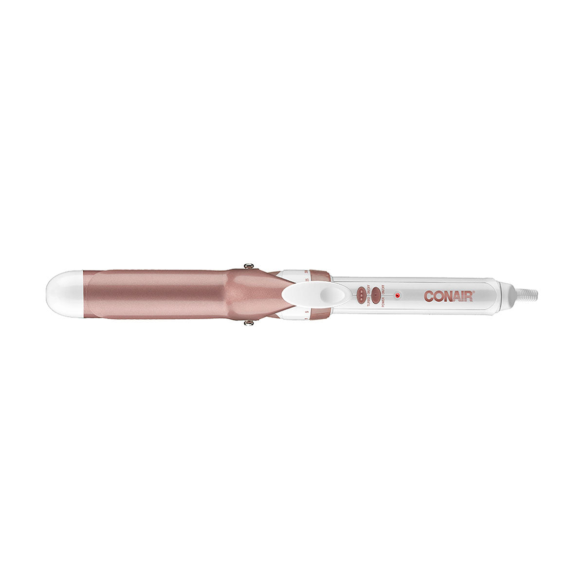 Tenaza Rizadora Conair 1 1/4 in (3.17 cm) Doble Cerámica Blanca y Rose Gold