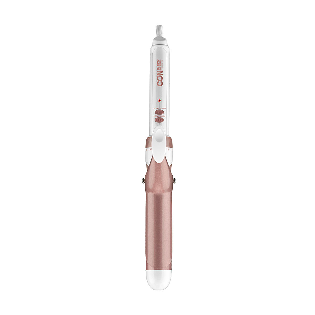 Tenaza Rizadora Conair 1 1/4 in (3.17 cm) Doble Cerámica Blanca y Rose Gold