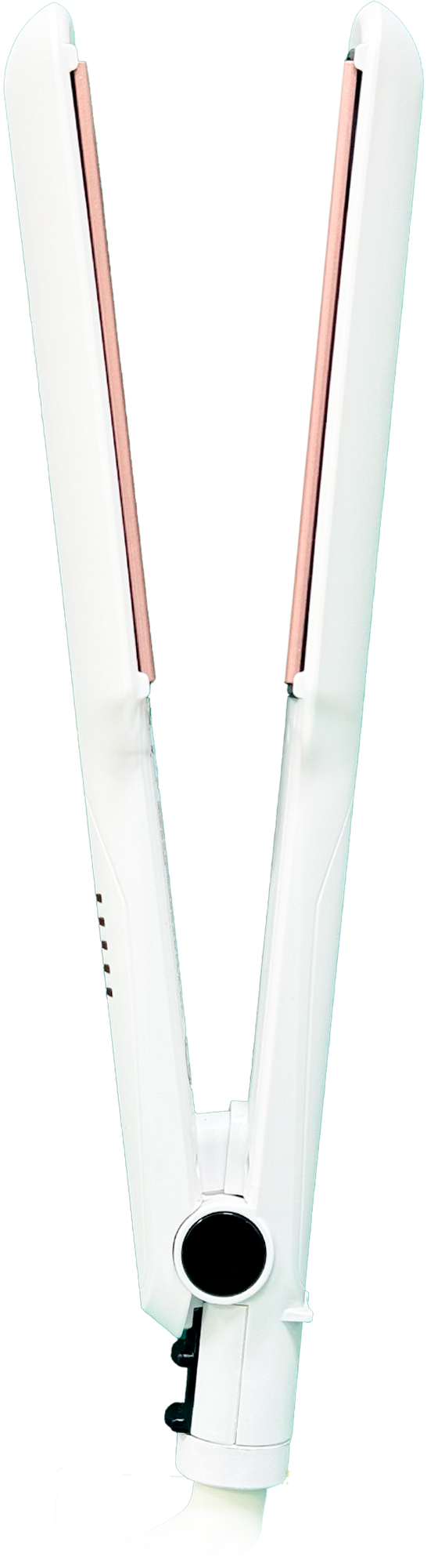 Alaciadora 2" Blanca Con Placas Rose Gold Doble/Cerámica Doble Cerámica Conair