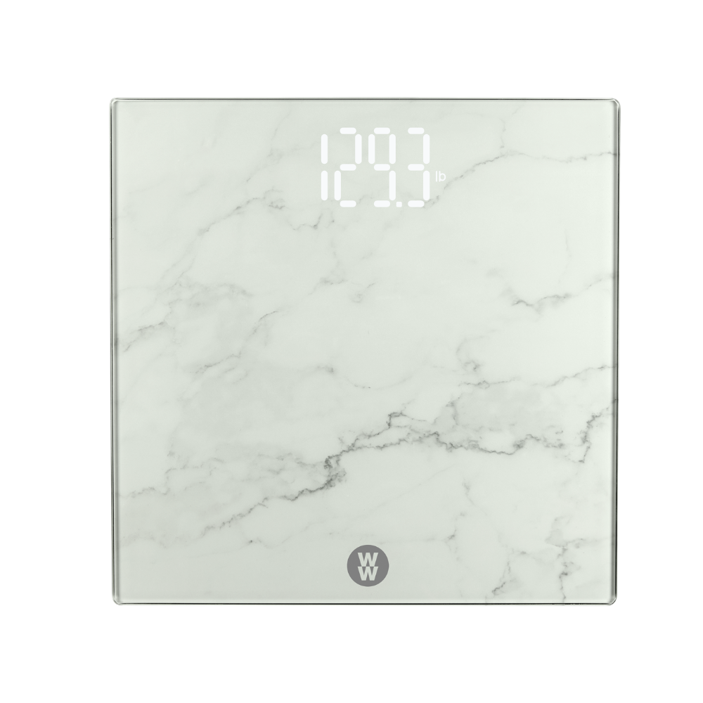 Conair Báscula de Cristal Mármol con Pantalla Oculta