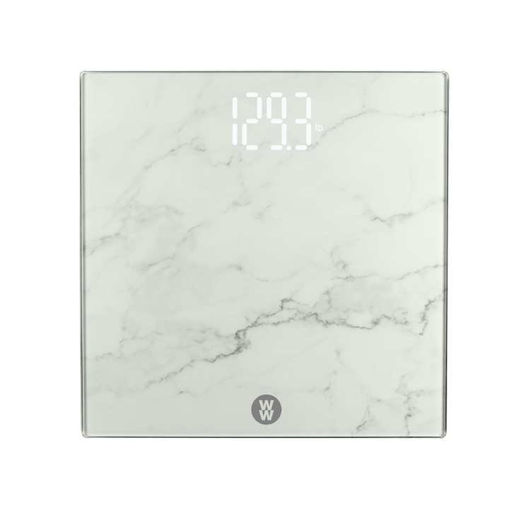 Conair Báscula de Cristal Mármol con Pantalla Oculta