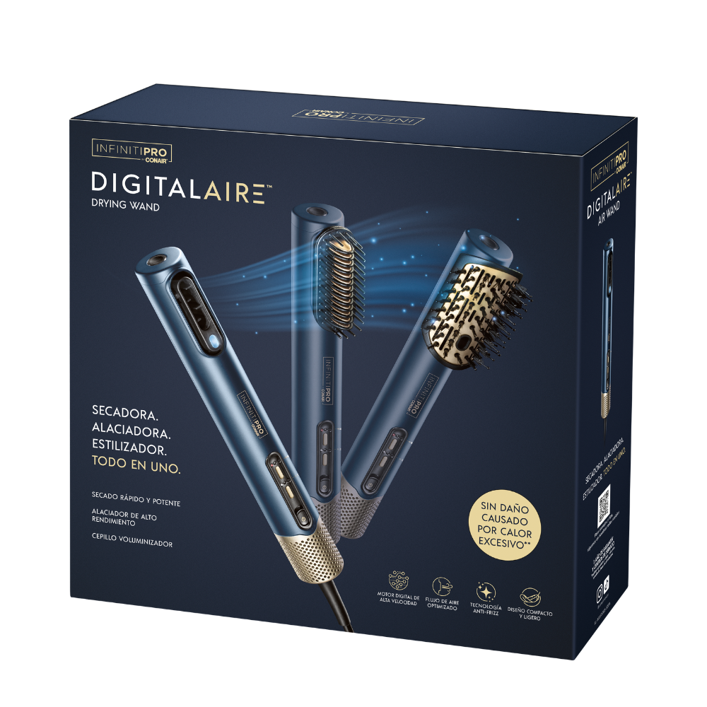 Conair DigitalAire AirWand InfinitiPro - Secadora Todo en Uno
