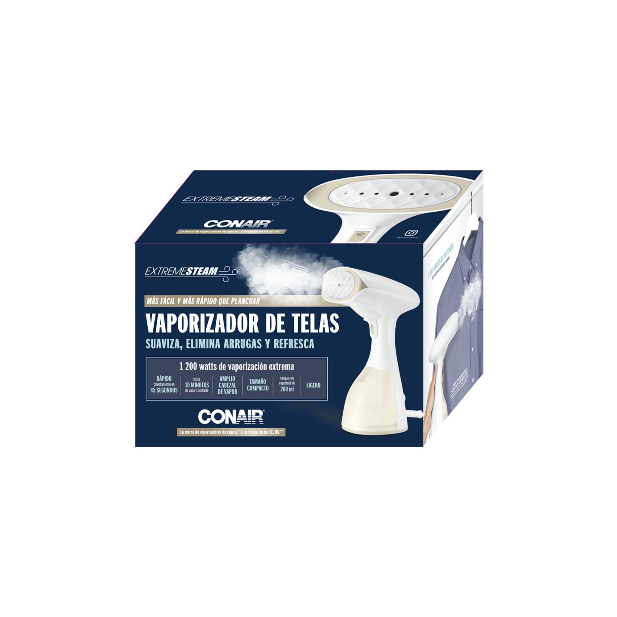 Conair Vaporizador de Tela Portátil – Color Blanco