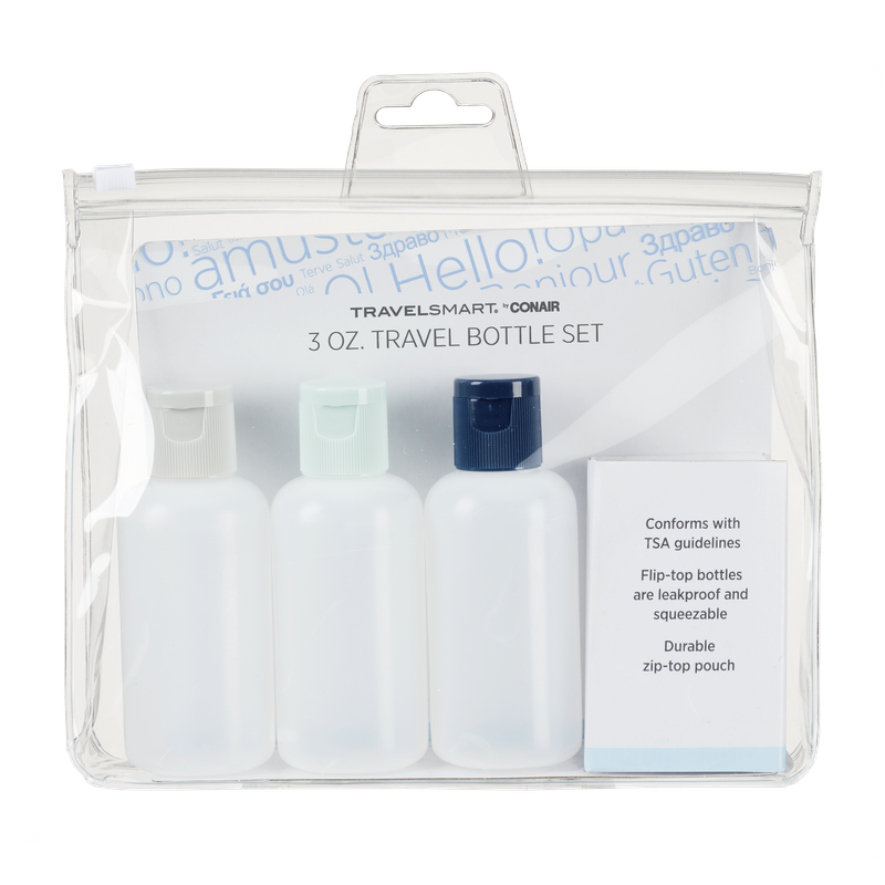 KIT DE VIAJE CON 3 BOTELLITAS TRAVEL SMA
