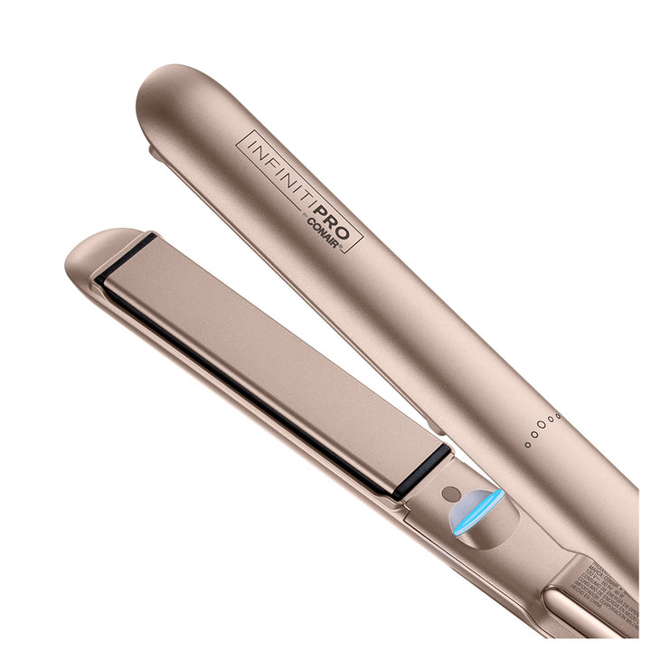 Alaciadora InfinitiPro by Conair Frizz Free Flex Titanio y Cerámica Rose Gold
