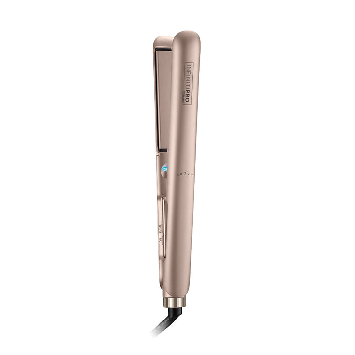 Alaciadora InfinitiPro by Conair Frizz Free Flex Titanio y Cerámica Rose Gold