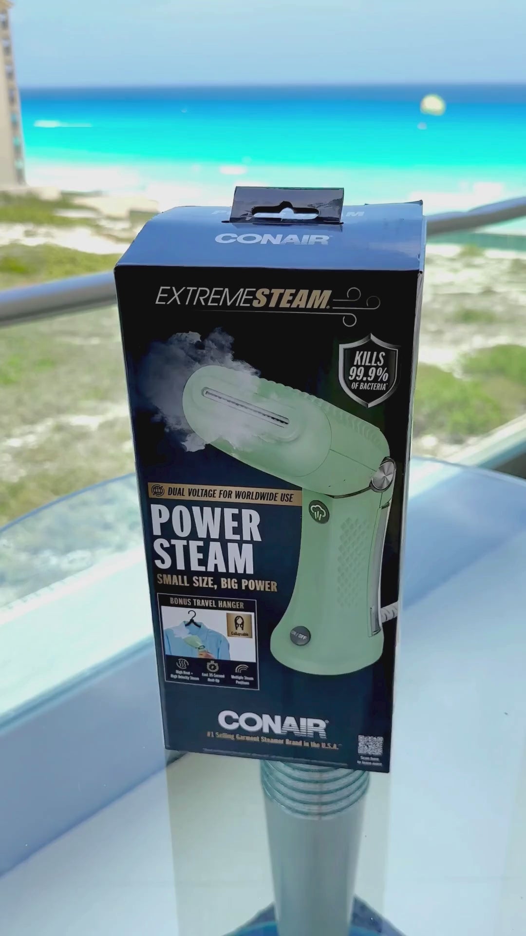 Conair Plancha a Vapor de Viaje Power Steam de Doble Voltaje